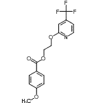 CAS 登录号：257624-96-7， 2-{[4-(三氟甲基)-2-吡啶基]氧基}乙基4-甲氧基苯甲酸酯