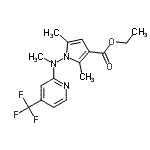CAS#: 258348-11-7, Ethyl 2,5-Dimethyl-1-{Methyl[4-(Trifluoromethyl)-2-Pyridinyl]Amino}-1H-Pyrrole-3-Carboxylate