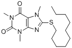 CAS#: 25837-26-7, 8-(Decylthio)-3,7-Dihydro-1,3,7-Trimethyl-1H-Purine-2,6-Dione