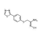 CAS 登录号：258521-20-9， N-羟基-2-[4-(1,3,4-恶二唑-2-基)苯氧基]乙脒