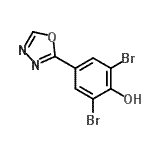 CAS#: 259132-20-2, 2,6-Dibromo-4-(1,3,4-Oxadiazol-2-Yl)Phenol