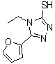 CAS 登录号：259153-94-1， 4-乙基-5-(2-呋喃基)-4H-1,2,4-三唑-3-硫醇