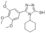 CAS#: 26028-97-7, 4-Cyclohexyl-5-(3,4,5-Trimethoxy-Phenyl)-4H-[1,2,4]Triazole-3-Thiol