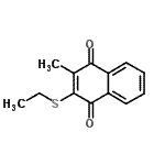 CAS 登录号：2610-95-9， 2-(乙硫基)-3-甲基-1,4-萘醌