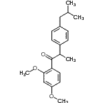 CAS#: 261178-38-5, 1-(2,4-Dimethoxyphenyl)-2-(4-Isobutylphenyl)-1-Propanone