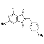 CAS#: 261363-76-2, 4-Chloro-6-Methyl-2-(4-Methylbenzyl)-1H-Pyrrolo[3,4-c]Pyridine-1,3(2H)-Dione