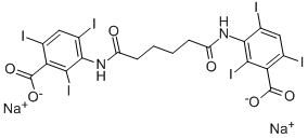 CAS#: 2618-26-0, 3,3'-[(1,6-Dioxo-1,6-Hexanediyl)Diimino]Bis[2,4,6-Triiodo-Benzoic Acid] Disodium Salt