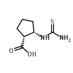 CAS 登录号：261904-56-7， (1R,2S)-2-(硫代氨基甲酰氨基)环戊烷羧酸