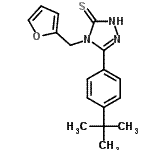 CAS 登录号：261946-00-3， 4-(2-呋喃甲基)-5-[4-(2-甲基-2-丙基)苯基]-2,4-二氢-3H-1,2,4-三唑-3-硫酮