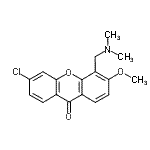 CAS#: 26207-24-9, 6-Chloro-4-[(Dimethylamino)Methyl]-3-Methoxy-9H-Xanthen-9-One