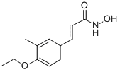 CAS 登录号:26228-09-1, 3-(4-乙氧基-3-甲基苯基)-2-丙烯氧肟酸