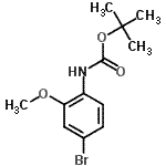 CAS#: 262433-01-2, 2-Methyl-2-Propanyl (4-Bromo-2-Methoxyphenyl)Carbamate