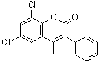 CAS#: 262590-97-6, 6,8-Dichloro-4-Methyl-3-Phenyl-2H-Chromen-2-One