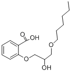 CAS#: 26281-69-6, 2-(2-Hydroxy-3-hexyloxypropoxy)benzoic acid