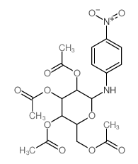 CAS 登录号：26302-39-6， N-(4-硝基苯基)-2-O,3-O,4-O,6-O-四乙酰基-beta-D-吡喃葡萄糖基胺