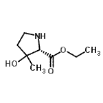 CAS 登录号：263025-37-2， 乙基3-羟基-3-甲基-L-脯氨酸酯