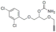 CAS 登录号：26309-83-1， 1-[(2,4-二氯苯基)甲氧基]-3-(2-丙炔基氧基)-2-丙醇氨基甲酸酯