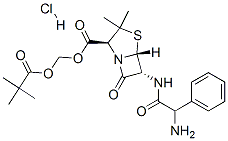 CAS#: 26309-95-5, (Pivaloyloxy)Methyl [2S-[2alpha,5alpha,6beta(S*)]]-6-(2-Amino-2-Phenylacetamido)-3,3-Dimethyl-7-Oxo-4-Thia-1-Azabicyclo[3.2.0]Heptane-2-Carboxylate Monohydrochloride