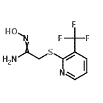 CAS#: 263762-04-5, N'-Hydroxy-2-{[3-(Trifluoromethyl)-2-Pyridinyl]Sulfanyl}Ethanimidamide