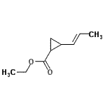 CAS 登录号：263772-24-3， 乙基2-[(1E)-1-丙烯-1-基]环丙烷羧酸酯