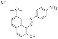 CAS 登录号：26381-41-9， 8-[2-(4-氨基苯基)偶氮]-7-羟基-N,N,N-三甲基-2-萘氯化铵(1:1)
