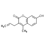 CAS 登录号：26481-13-0， 3-烯丙基-7-羟基-4-甲基-2H-苯并吡喃-2-酮