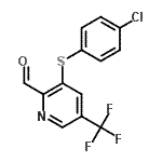 CAS 登录号：264924-39-2， 3-[(4-氯苯基)硫基]-5-(三氟甲基)-2-吡啶甲醛