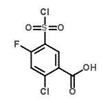 CAS 登录号：264927-50-6， 2-氯-5-(氯磺酰基)-4-氟苯甲酸