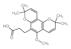 CAS#: 26535-36-4, 5-Methoxy-2,2,8,8-Tetramethyl-2H,8H-Benzo[1,2-b:3,4-b']Dipyran-6-Propanoic Acid