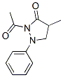 CAS 登录号：2655-48-3， 2-乙酰基-4-甲基-1-苯基吡唑烷-3-酮
