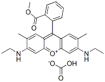 CAS#: 26694-70-2, 3,6-Bis(Ethylamino)-9-[2-(Methoxycarbonyl)Phenyl]-2,7-Dimethylxanthylium Hydrogen Carbonate