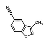 CAS 登录号：267875-57-0， 3-甲基-1,2-苯并恶唑-5-甲腈