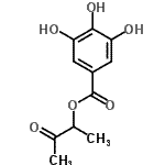 CAS 登录号：26818-10-0， 3-氧代-2-丁烷基3,4,5-三羟基苯甲酸酯