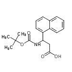 CAS#: 268209-95-6, 3-({[(2-Methyl-2-Propanyl)Oxy]Carbonyl}Amino)-3-(1-Naphthyl)Propanoic Acid