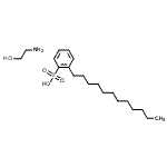 CAS 登录号：26836-07-7， 2-十二烷基苯磺酸-2-氨基乙醇(1:1)