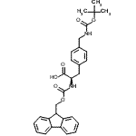 CAS 登录号：268731-06-2， N-[(9H-芴-9-基甲氧基)羰基]-4-[({[(2-甲基-2-丙基)氧基]羰基}氨基)甲基]-D-苯丙氨酸