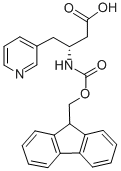 CAS 登录号：269396-66-9， 芴甲氧羰基-(R)-3-氨基-4-(3-吡啶基)-丁酸