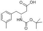 CAS 登录号：269398-83-6， 叔丁氧羰基-(R)-3-氨基-4-(3-甲基-苯基)-丁酸