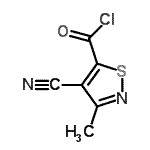 CAS#: 269401-38-9, 4-Cyano-3-Methyl-1,2-Thiazole-5-Carbonyl Chloride