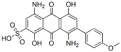 CAS#: 26941-42-4, 4,8-Diamino-9,10-Dihydro-1,5-Dihydroxy-7-(4-Methoxyphenyl)-9,10-Dioxoanthracene-2-Sulphonic Acid