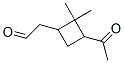 CAS 登录号：2704-78-1， 2-(3-乙酰基-2,2-二甲基环丁基)乙醛