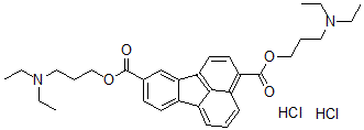 CAS#: 27086-86-8, Bis(3-diethylaminopropyl) fluoranthene-3,9-dicarboxylate dihydrochloride