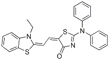 CAS 登录号：2718-78-7， (5Z)-2-(二(苯基)氨基)-5-[(2E)-2-(3-乙基-1,3-苯并噻唑-2-亚基)亚乙基]-1,3-噻唑-4-酮