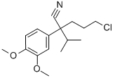 CAS 登录号：27487-83-8， 5-氯-2-(3,4-二甲氧基苯基)-2-异丙基戊腈