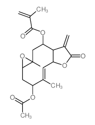 CAS 登录号：27542-23-0， 密花棉毛叶菊素乙酸酯