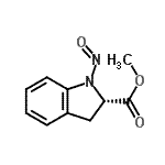 CAS 登录号：27640-54-6， 甲基(2S)-1-亚硝基-2-吲哚啉羧酸酯