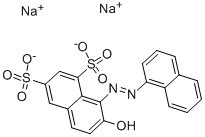 CAS 登录号：2766-77-0， 7-羟基-8-[2-(1-萘基)偶氮]-1,3-萘二磺酸钠盐(1:2)