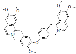 CAS#: 27670-80-0, 1-[[4-[5-[(6,7-Dimethoxy-2-methylisoquinolinium-1-yl)methyl]-2-methoxyphenoxy]phenyl]methyl]-6,7-dimethoxy-2-methylisoquinolinium