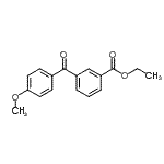 CAS 登录号：276877-15-7， 乙基3-(4-甲氧基苯甲酰基)苯甲酸酯