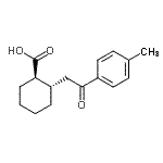 CAS 登录号：27866-87-1， (1R,2S)-2-[2-(4-甲基苯基)-2-氧代乙基]环己烷羧酸